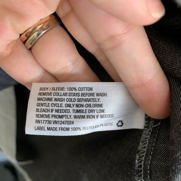 Phillip Lim 3.1 Target Hidden Button Down Shirt XL - Picture 6 of 7